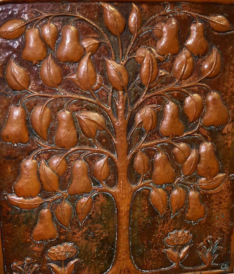 JOHN PEARSON ARTS AND CRAFTS TREE OF LIFE FIRESCREEN