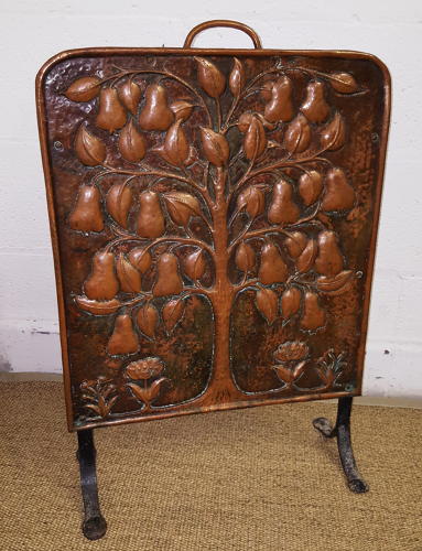 JOHN PEARSON ARTS AND CRAFTS TREE OF LIFE FIRESCREEN