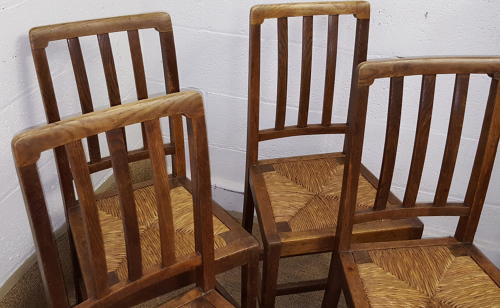 HEALS SET OF 4 OAK DINING CHAIRS