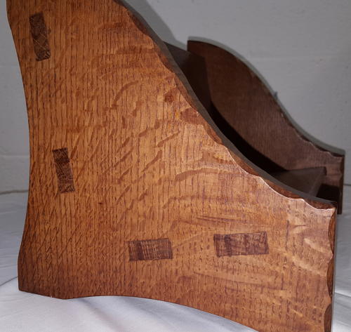 STANLEY WEBB DAVIES OAK BOOK TROUGH C1940