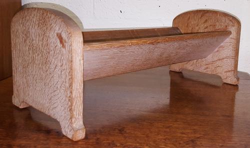 HEALS LIMED OAK BOOKCASE BOOK TROUGH C1920