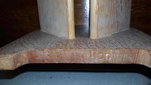 HEALS LIMED OAK BOOKCASE BOOK TROUGH C1920