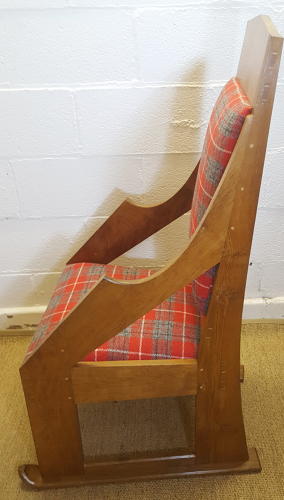 COTSWOLD SCHOOL OAK SKI CHAIR C1950