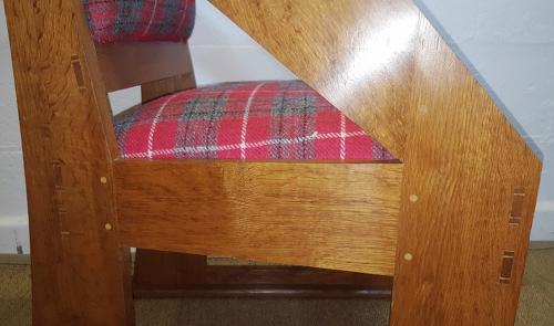 COTSWOLD SCHOOL OAK SKI CHAIR C1950