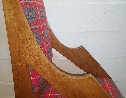 COTSWOLD SCHOOL OAK SKI CHAIR C1950