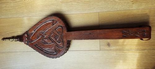 LIBERTY AND CO ARTS AND CRAFTS OAK BELLOWS C1905
