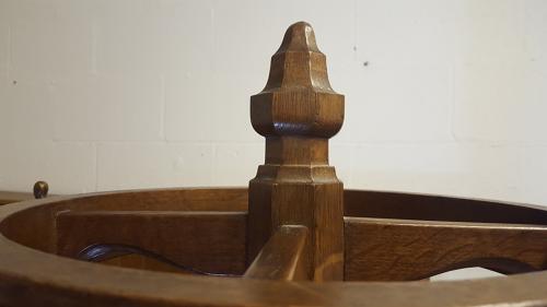 ARTS AND CRAFTS OAK COAT STAND C1900