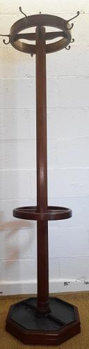 ARTS AND CRAFTS OAK COAT STAND C1900