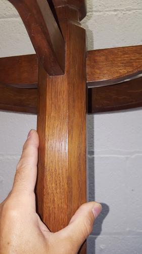 ARTS AND CRAFTS OAK COAT STAND C1900