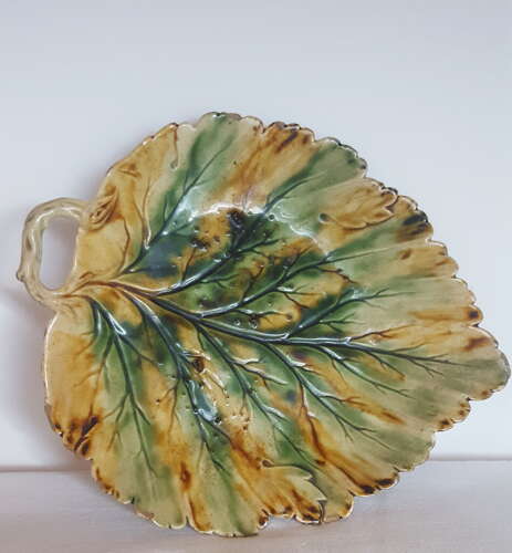 RARE WHIELDON CREAMWARE POTTERY LEAF DISH  C1765 STAFFORDSHIRE