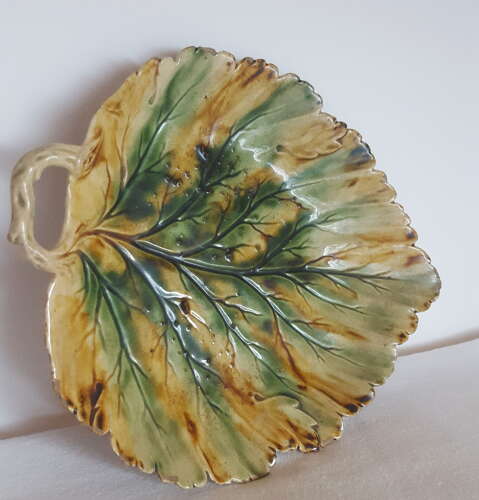 RARE WHIELDON CREAMWARE POTTERY LEAF DISH  C1765 STAFFORDSHIRE