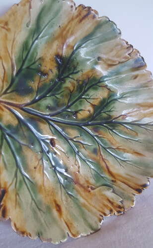 RARE WHIELDON CREAMWARE POTTERY LEAF DISH  C1765 STAFFORDSHIRE