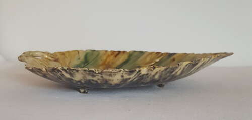 RARE WHIELDON CREAMWARE POTTERY LEAF DISH  C1765 STAFFORDSHIRE