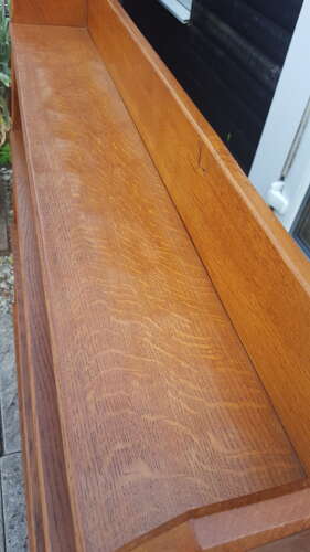 ROBERT KINGPOST INGHAM OAK BOOKCASE C1950    MOUSEMAN