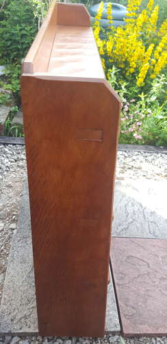 ROBERT KINGPOST INGHAM OAK BOOKCASE C1950    MOUSEMAN