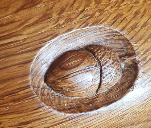 Rare Mouseman Critter Alan Acornman Grainger Oak Bowl c1980