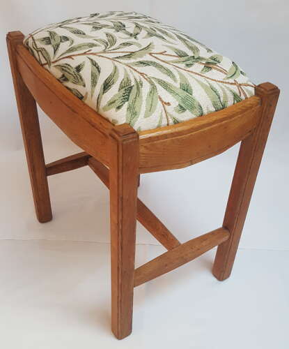 Brynmawr Cotswold School Arts and Crafts Oak Stool c1930