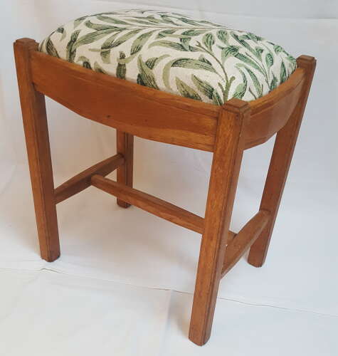 Brynmawr Cotswold School Arts and Crafts Oak Stool c1930